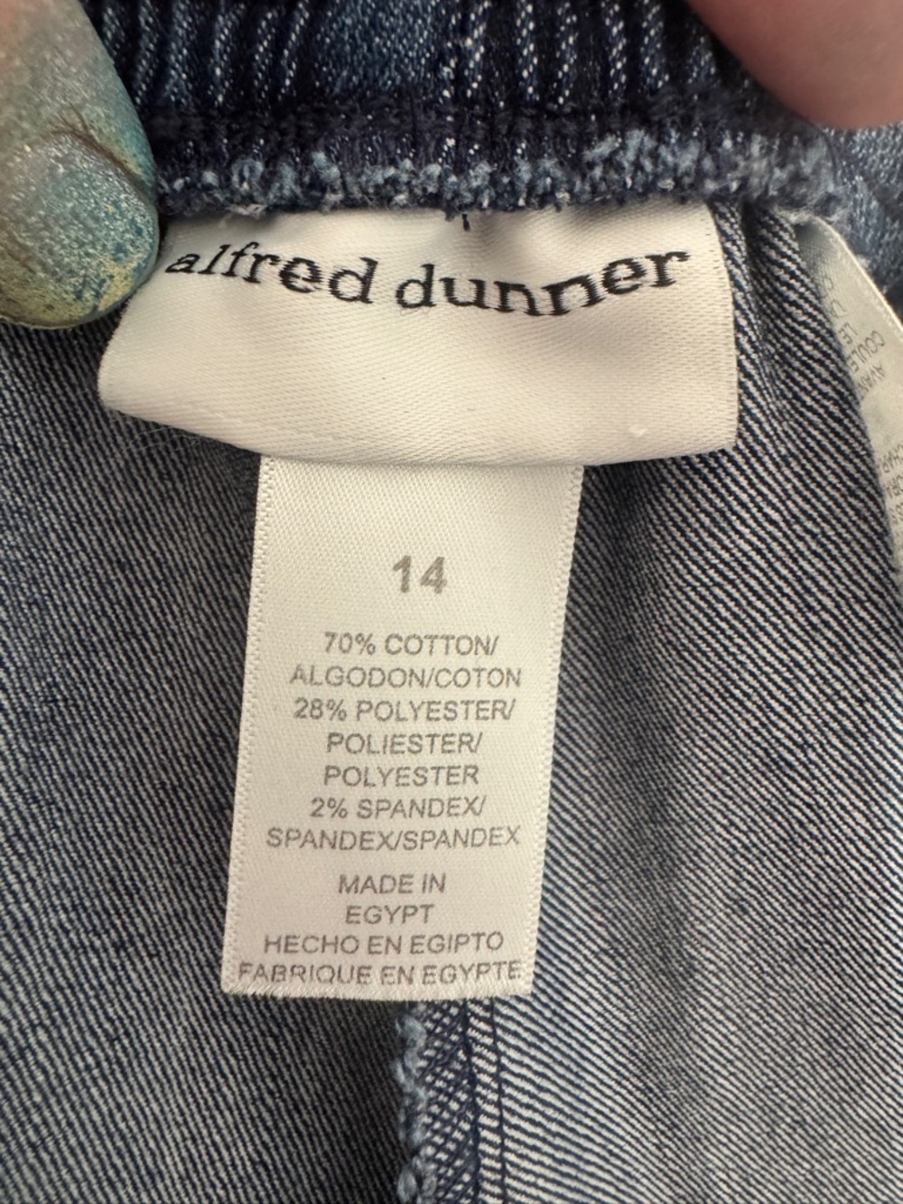 Custom Painted Women’s Size 14 Jeans - One-of-a-Kind Wearable Art - Picture 10 of 11